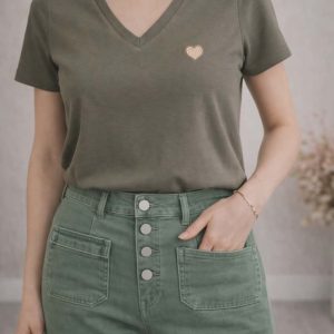 t-shirt kaki
