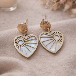 boucles d'oreilles dorées