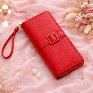 porte-feuille rouge