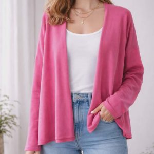 gilet fuchsia
