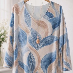 pull grande taille bleu