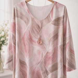 pull grande taille rose