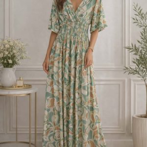 robe longue verte