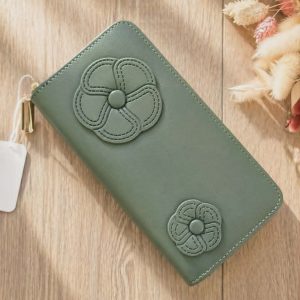 porte-feuille vert